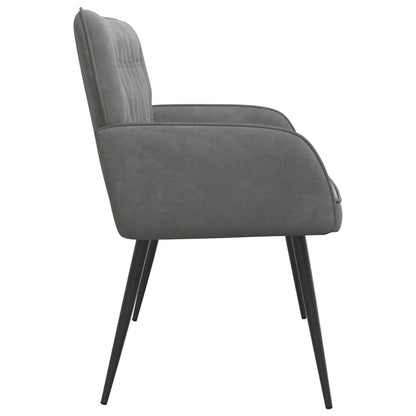2 Seater Sofa with Metal Legs 2-Seater Velvet Dark grey