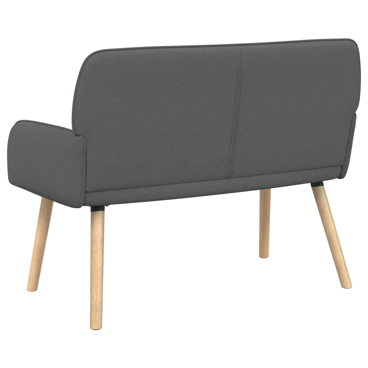 2 Seater Sofa with Solid Wood Legs 2-Seater Dark grey