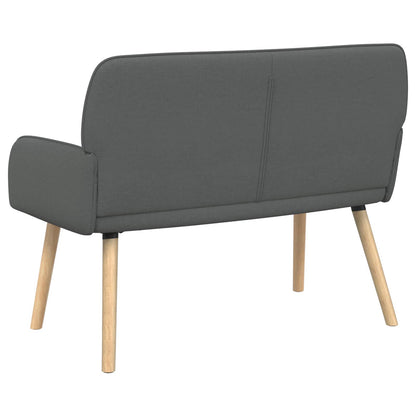 2 Seater Sofa with Solid Wood Legs 2-Seater Dark grey