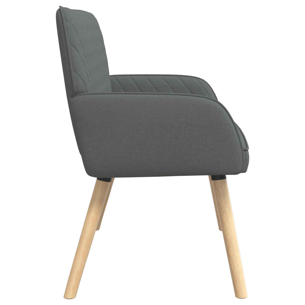 2 Seater Sofa with Solid Wood Legs 2-Seater Dark grey
