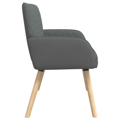 2 Seater Sofa with Solid Wood Legs 2-Seater Dark grey