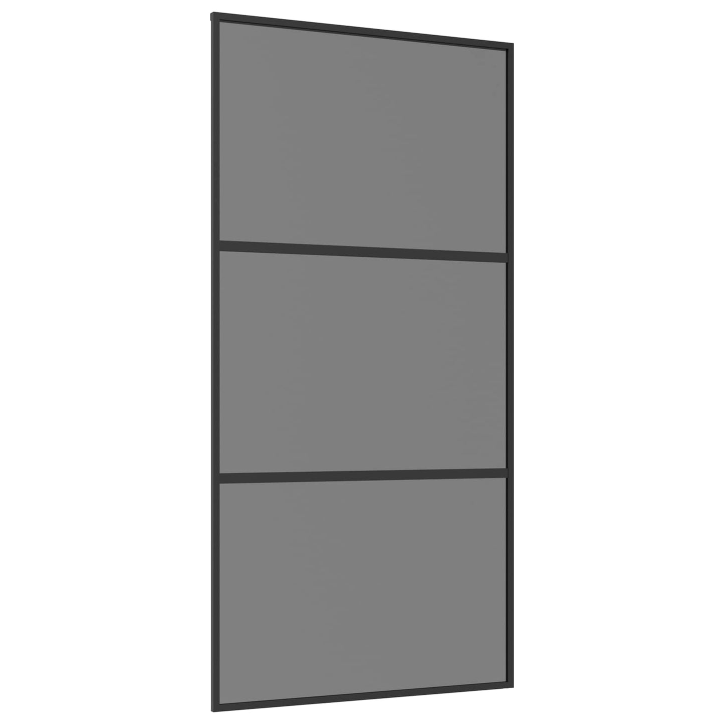 vidaXL Sliding Door 102 x 205 cm Tempered Glass and Aluminium 2