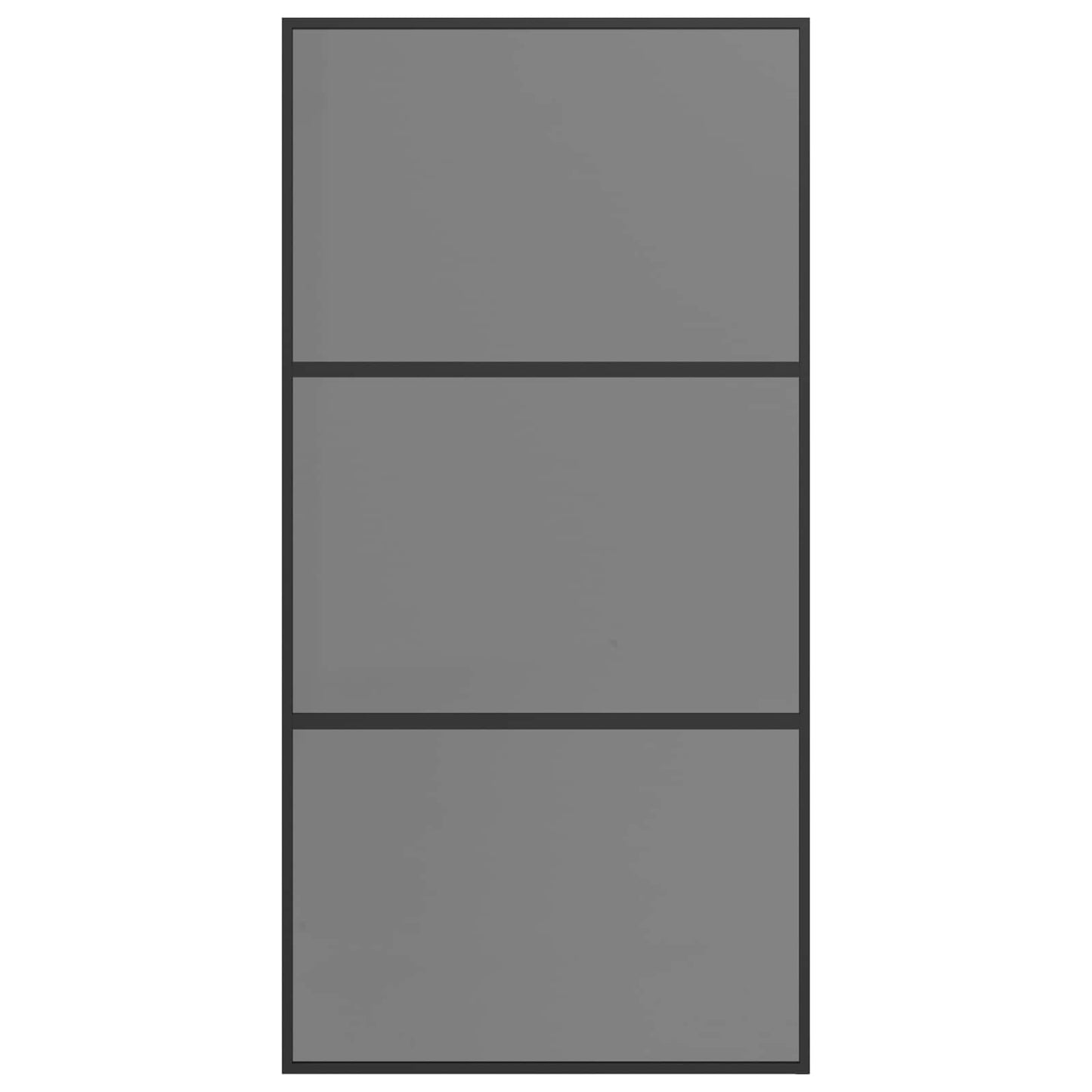 vidaXL Sliding Door 102 x 205 cm Tempered Glass and Aluminium 3