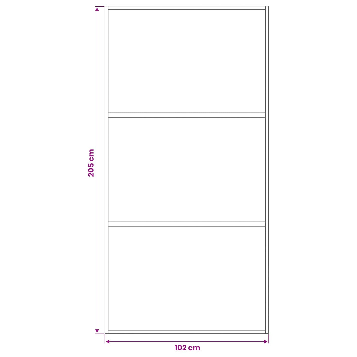 vidaXL Sliding Door 102 x 205 cm Tempered Glass and Aluminium 6