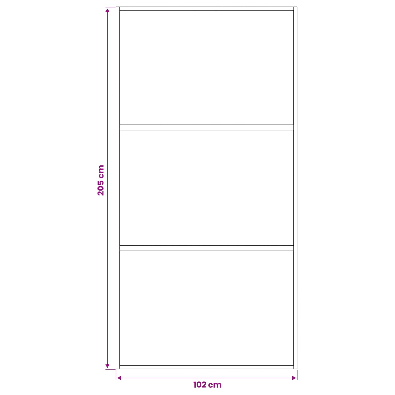 vidaXL Sliding Door 102 x 205 cm Tempered Glass and Aluminium 6