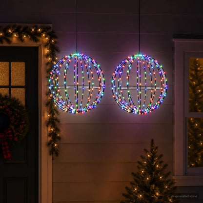 Christmas Finial Light 192 LEDs 2 pcs 50 cm Multicolour