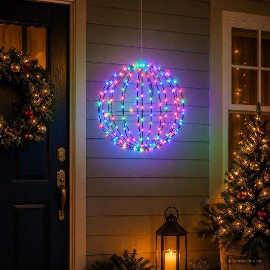 Christmas Finial Light 96 LEDs Diameter 30 x 32 cm 30 cm RGB