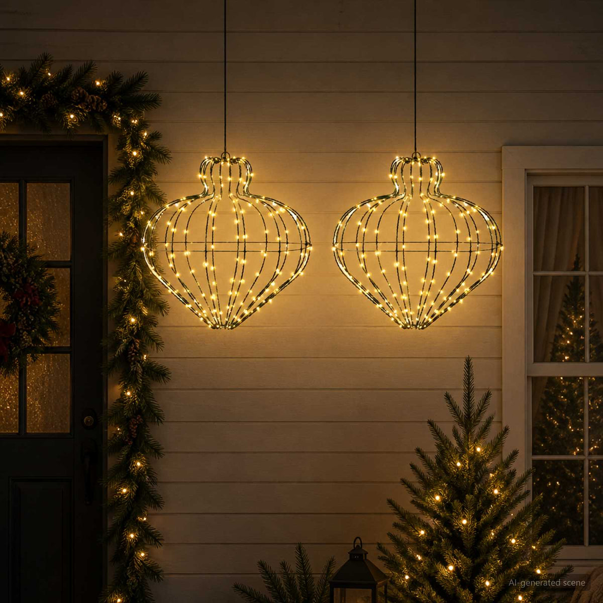 Christmas Finial Light 192 LEDs Dia. 40 x 40 cm 2 Warm white