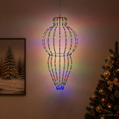 Christmas Finial Light 320 LEDs Dia. 40 x 75 cm 1 Multicolour