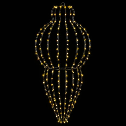 Christmas Finial Light 320 LEDs Dia. 40 x 75 cm 2 Warm white