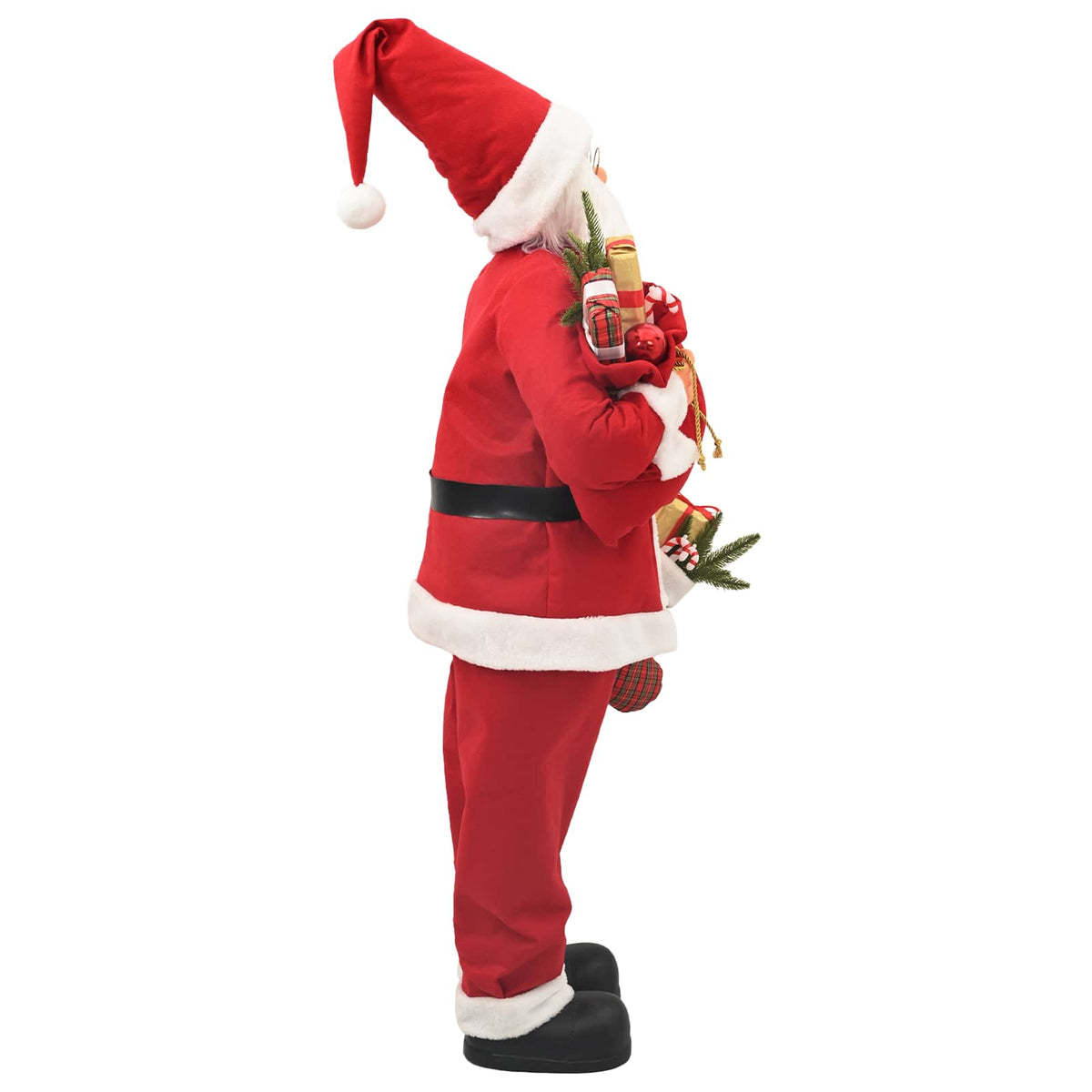 vidaXL Santa Claus Figure Red 180 cm Polyester 4