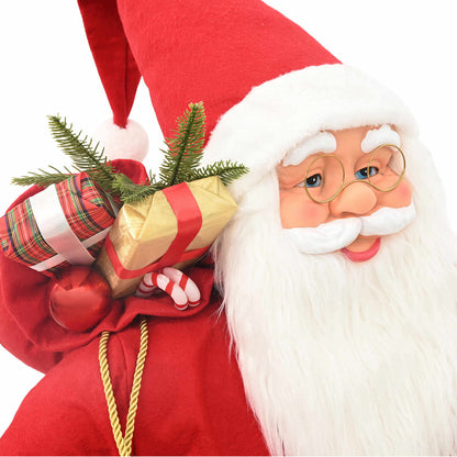 vidaXL Santa Claus Figure Red 180 cm Polyester 6