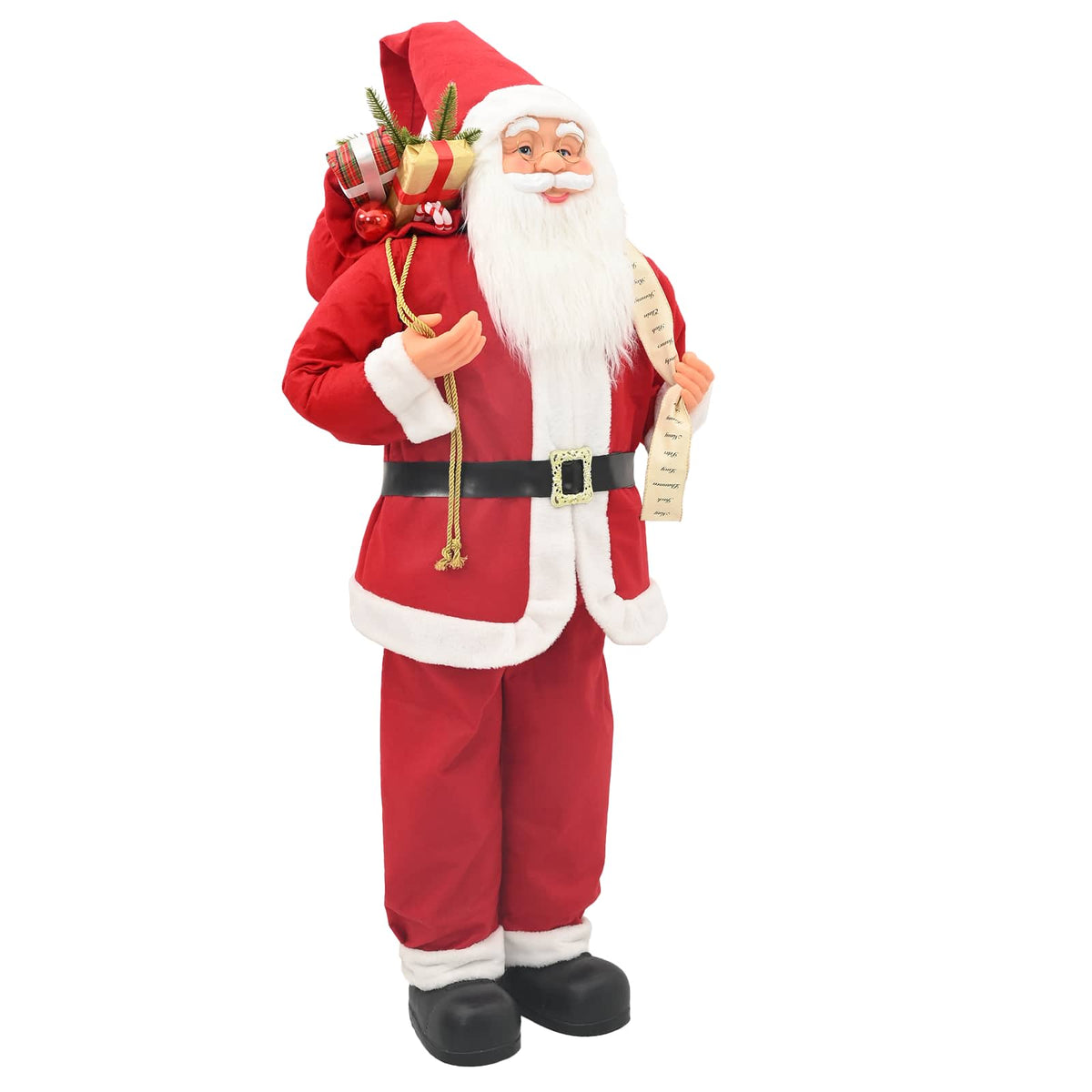 vidaXL Santa Claus Figure Red 180 cm Polyester 2