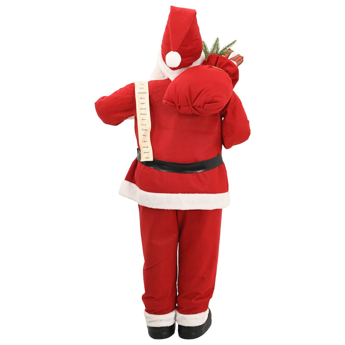 vidaXL Santa Claus Figure Red 180 cm Polyester 5
