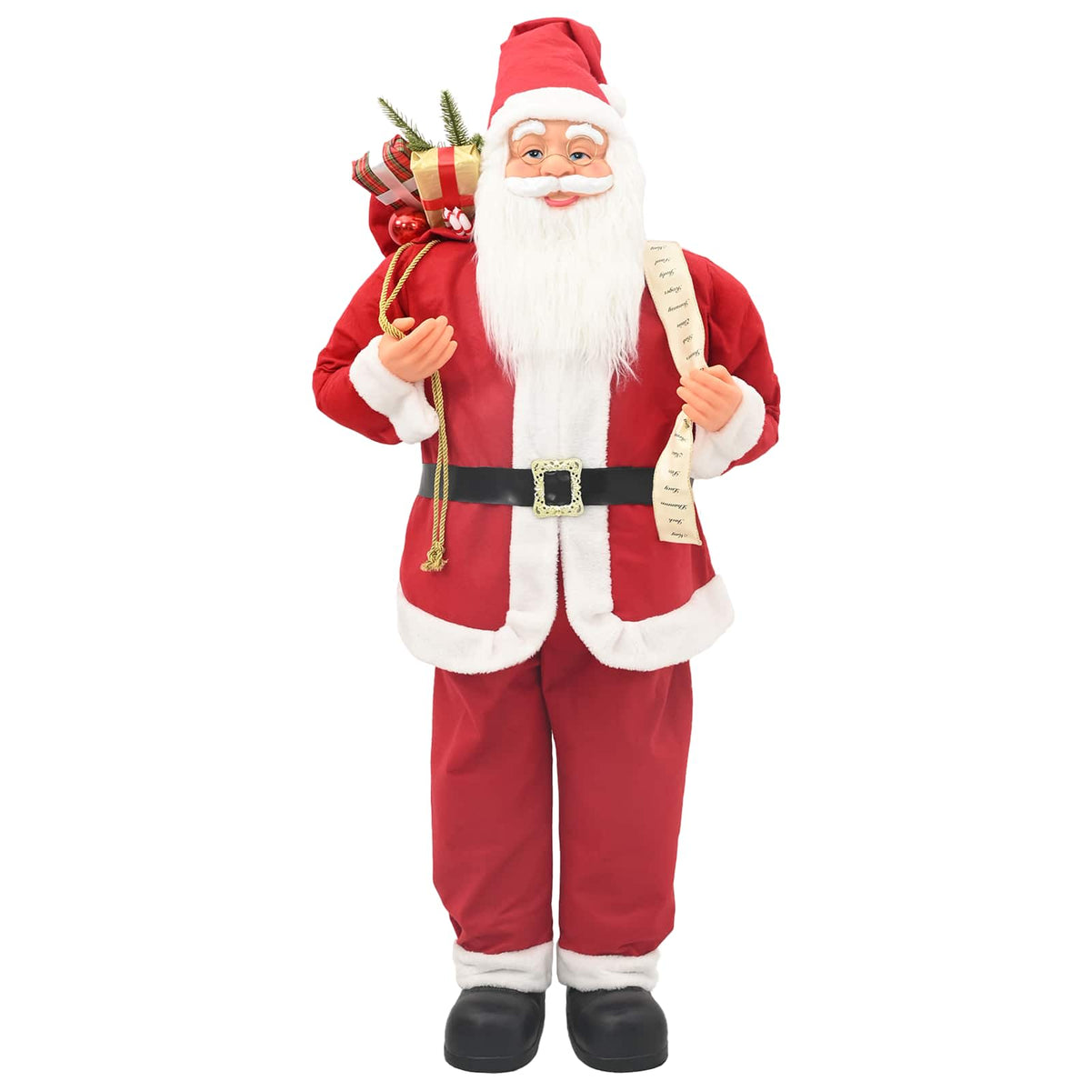 vidaXL Santa Claus Figure Red 180 cm Polyester 3