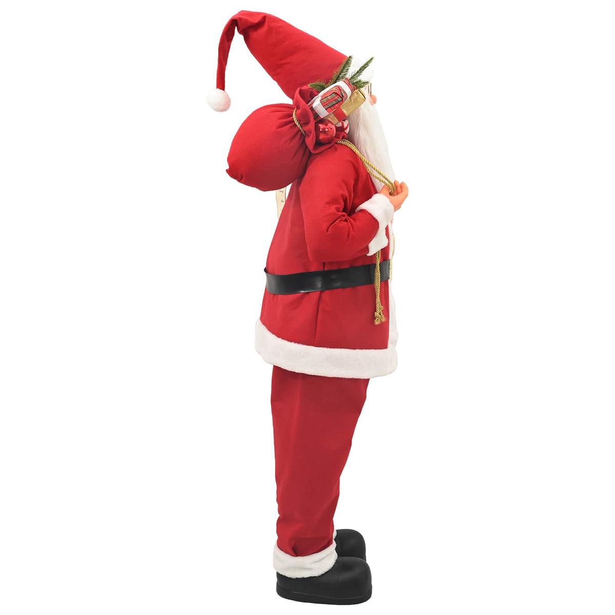 vidaXL Santa Claus Figure Red 180 cm Polyester 4