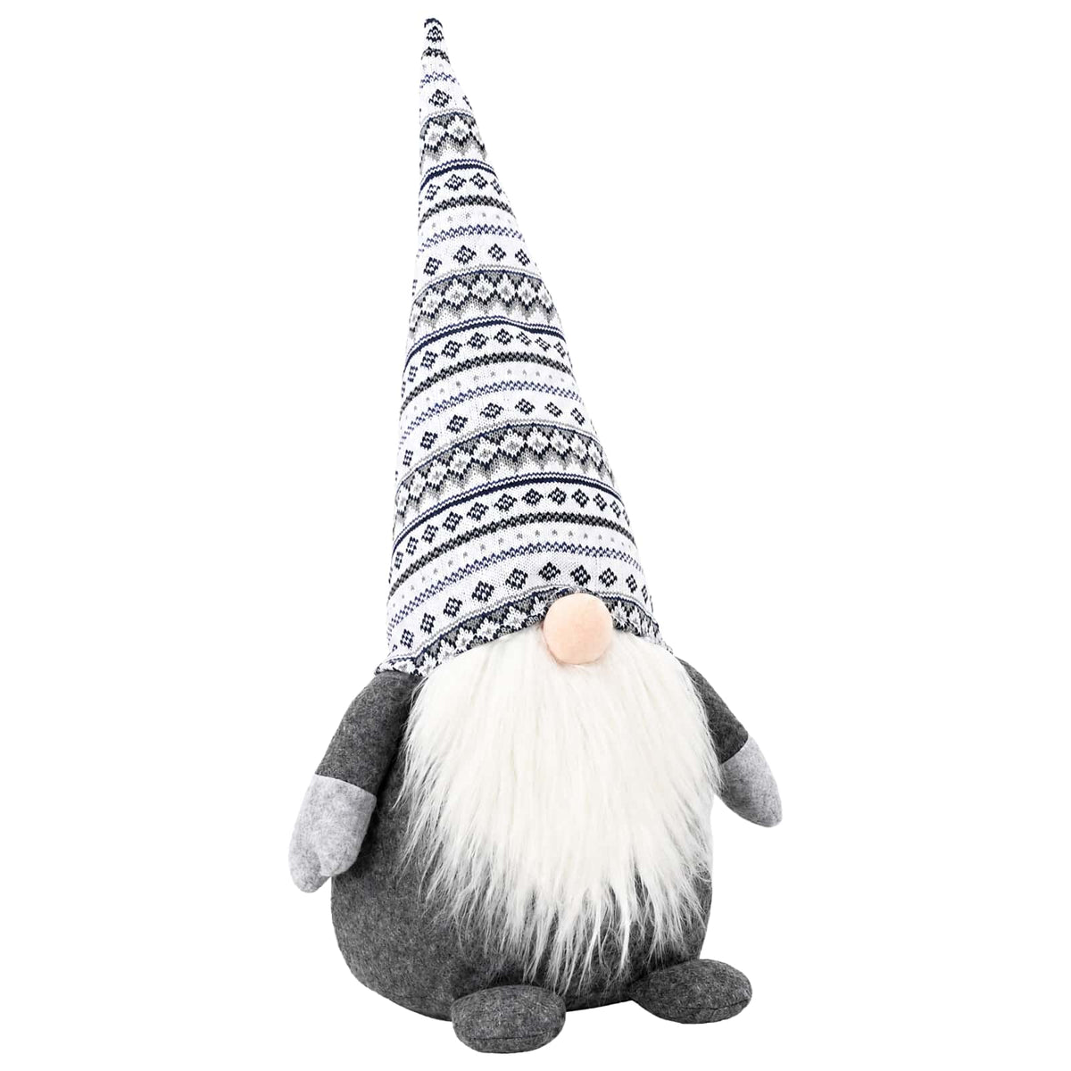 Christmas Gnome Polyester Grey