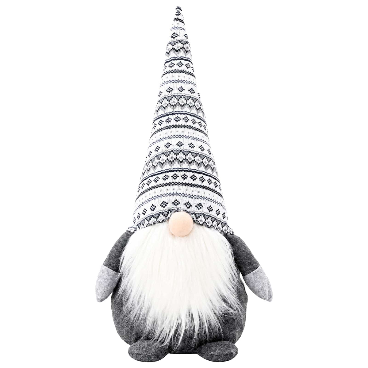 Christmas Gnome Polyester Grey