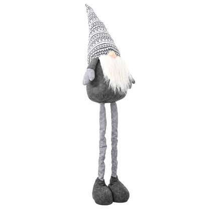Christmas Gnome with Extendable Legs 130 cm Polyester Grey