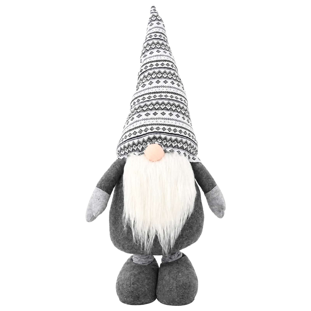 Christmas Gnome with Extendable Legs 130 cm Polyester Grey