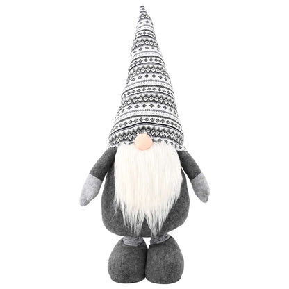 Christmas Gnome with Extendable Legs 130 cm Polyester Grey