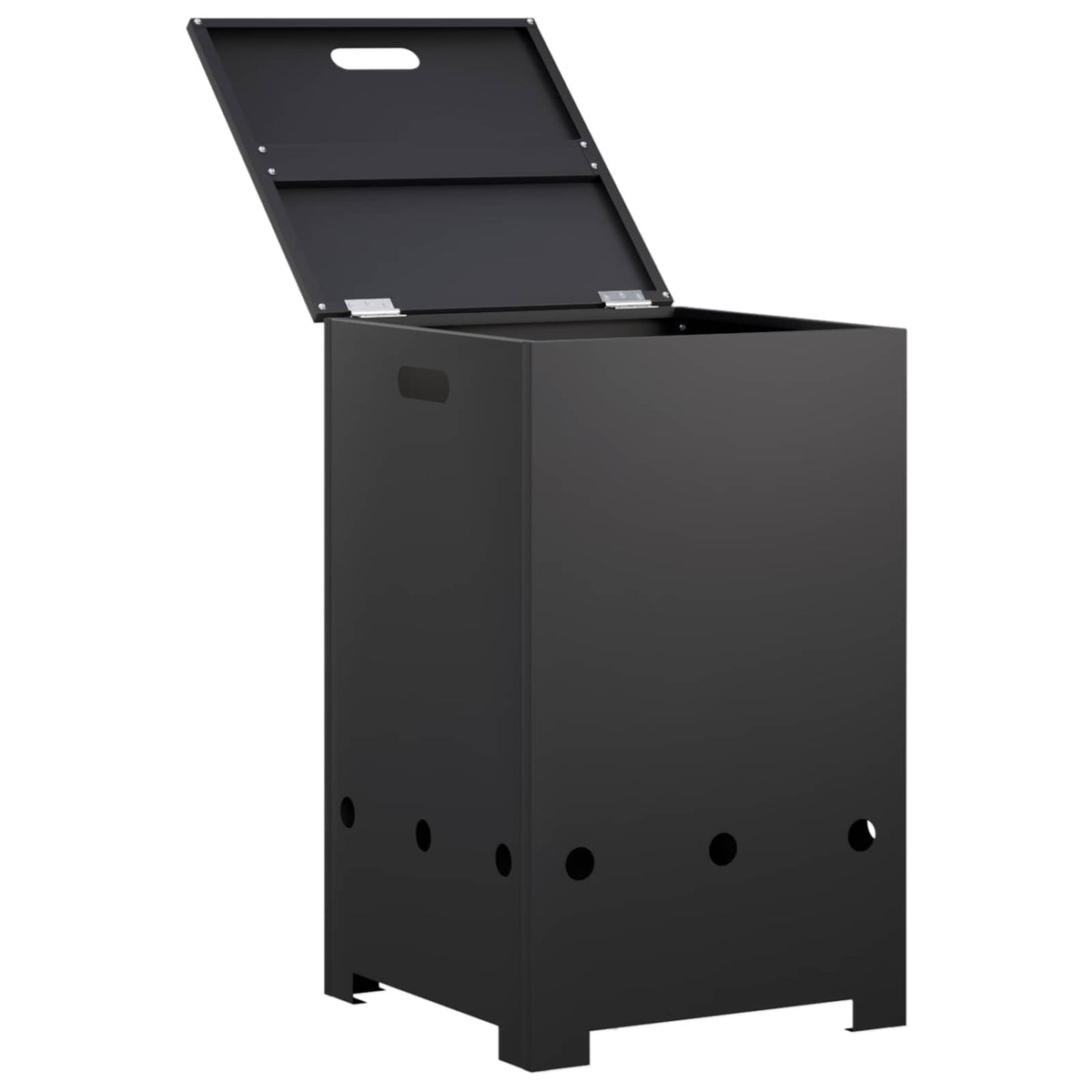 vidaXL Propane Tank Cover 40 x 40 x 66 cm Steel Black 2