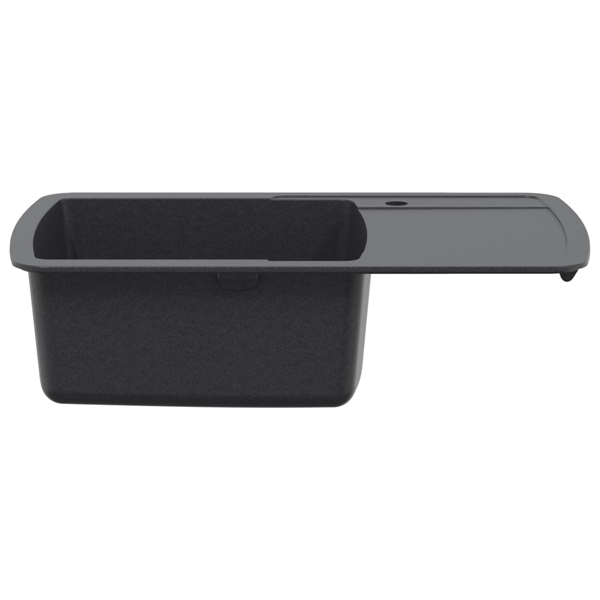 vidaXL Kitchen Sink Single Basin Granite 78 x 50 x 31 cm Graphite 3