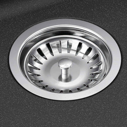 vidaXL Kitchen Sink Double Basin Granite 86 x 51 x 30 cm Graphite 6