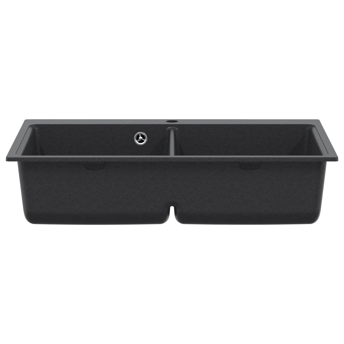 vidaXL Kitchen Sink Double Basin Granite 86 x 51 x 30 cm Graphite 3