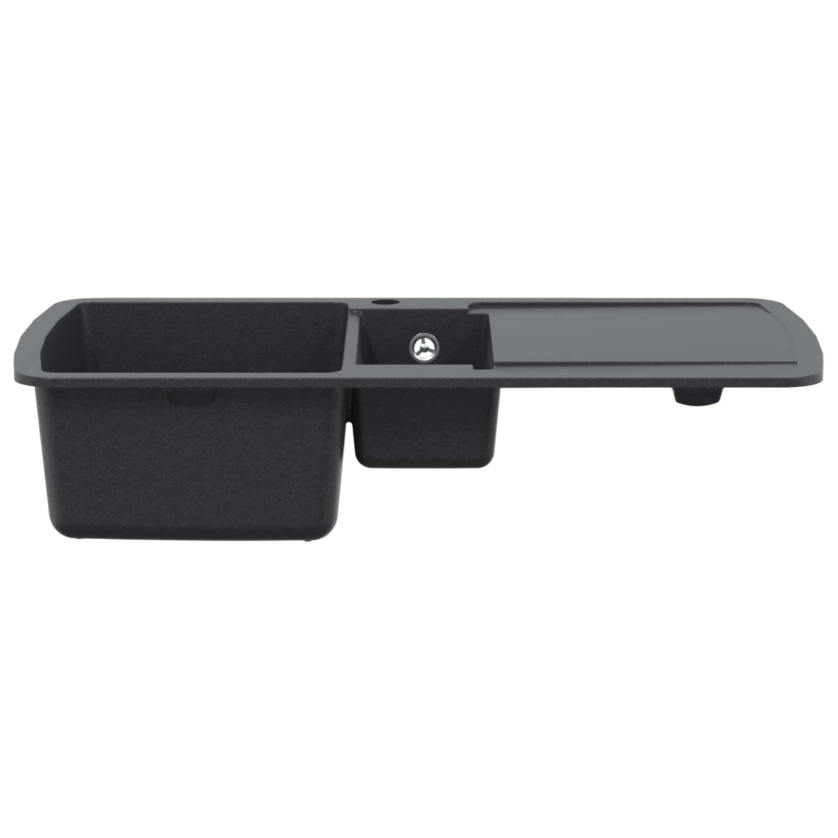 vidaXL Kitchen Sink Double Basin Granite 96 x 50 x 31 cm Graphite 3