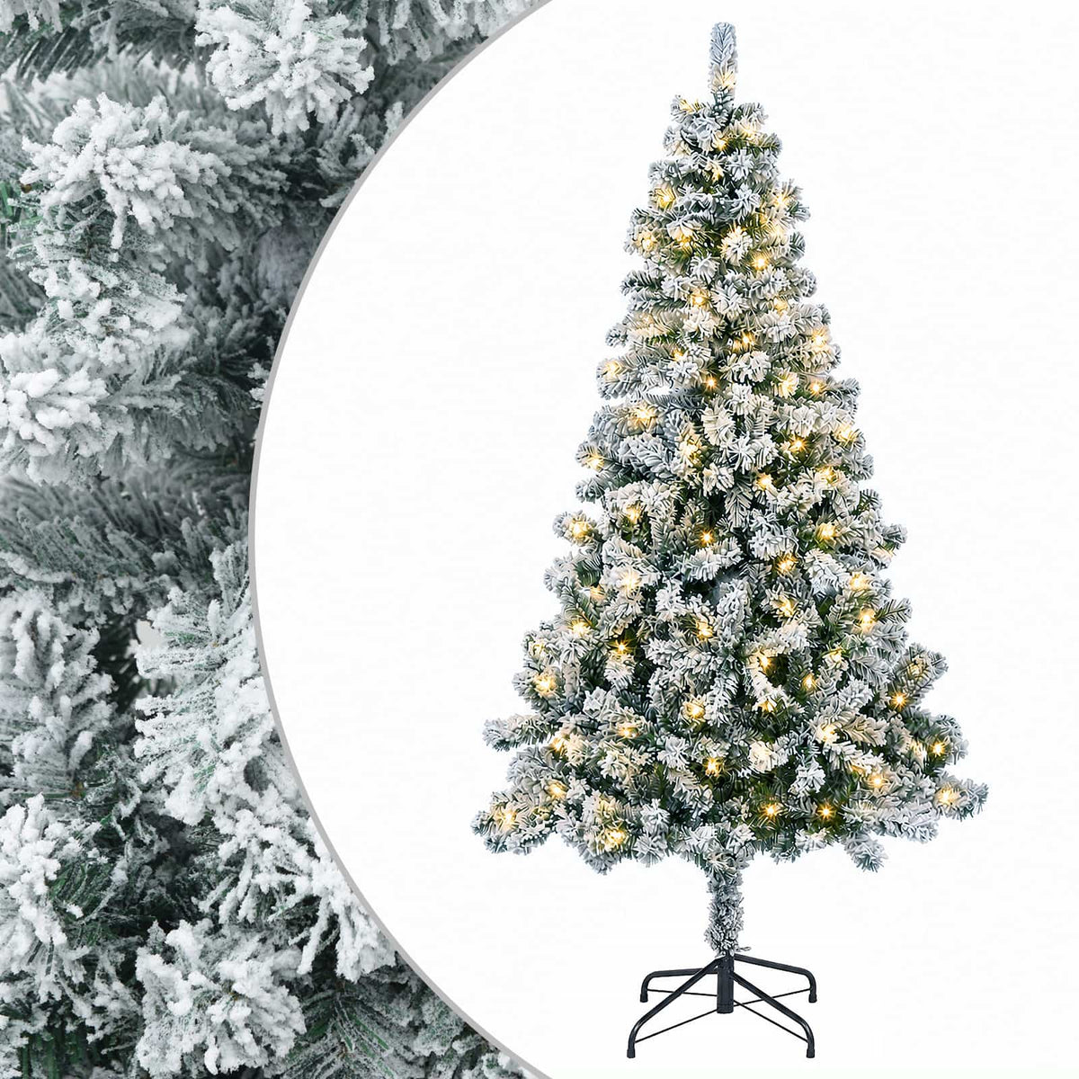 Artificial Christmas Tree with Bauble 150 LEDs with LEDs