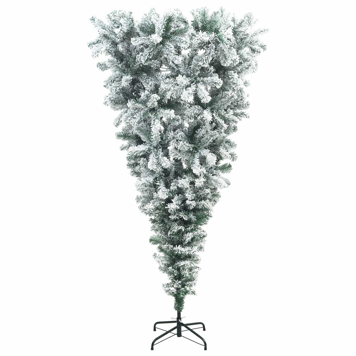 Upside-down Artificial Hinged Christmas Tree 150 LEDs 150 cm with LEDs
