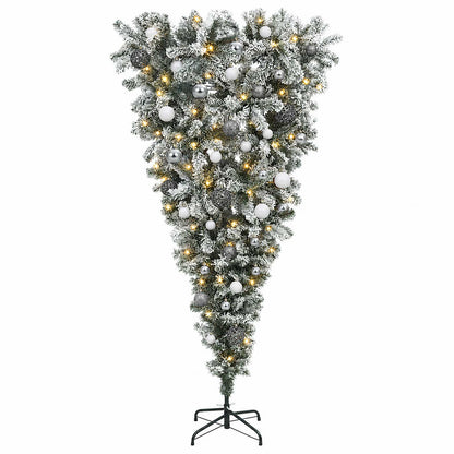 vidaXL Artificial Christmas Tree with Bauble 150 cm 150 LEDs 4