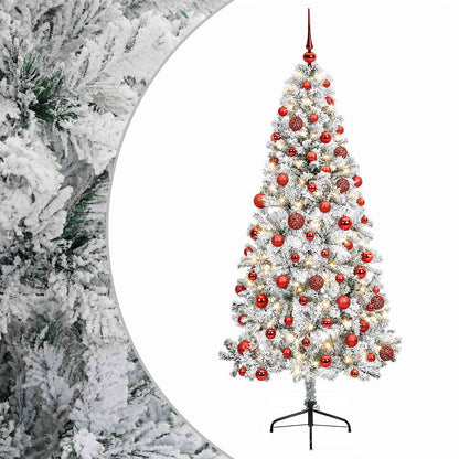vidaXL Artificial Christmas Tree with Bauble 240 cm 300 LEDs 2
