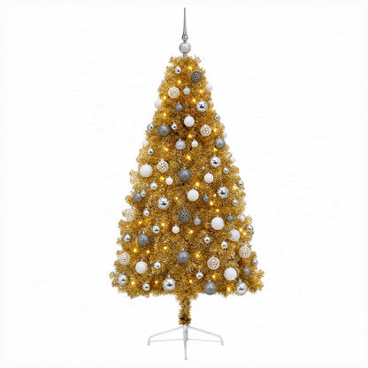 vidaXL Artificial Christmas Tree with Bauble 210 cm 300 LEDs 4