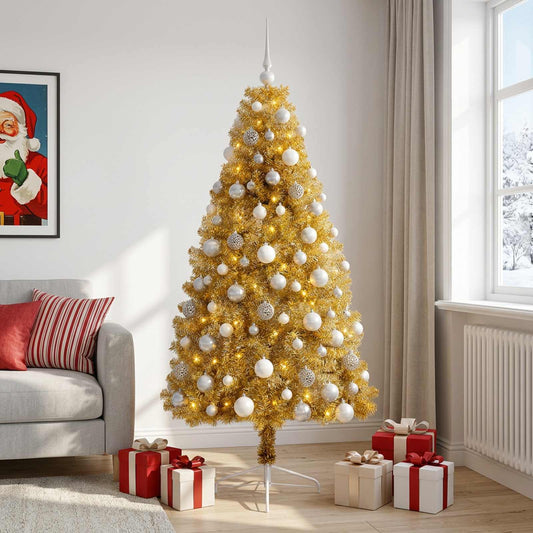 vidaXL Artificial Christmas Tree with Bauble 210 cm 300 LEDs 1