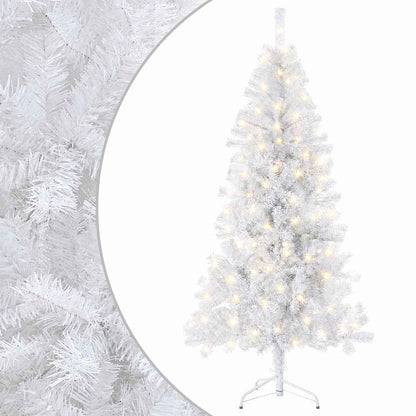 vidaXL Artificial Hinged Christmas Tree 150 cm 150 LEDs Warm White 2