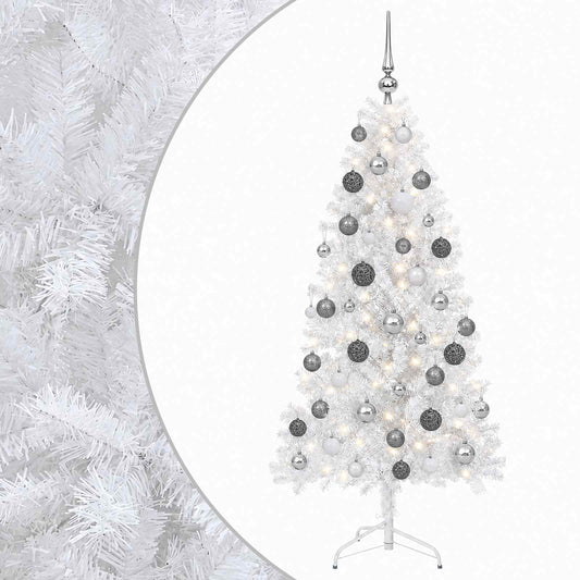 vidaXL Artificial Christmas Tree with Bauble 150 cm 150 LEDs 2