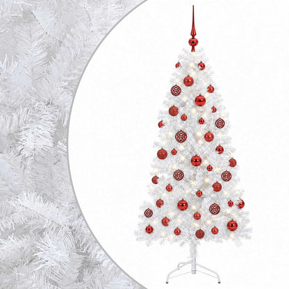 vidaXL Artificial Hinged Christmas Tree 150 cm 150 LEDs Warm White 2