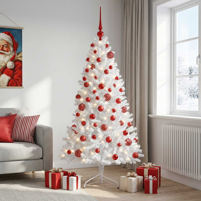 vidaXL Artificial Christmas Tree with Bauble 240 cm 300 LEDs 1