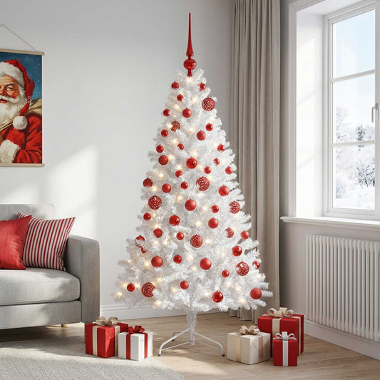 vidaXL Artificial Christmas Tree with Bauble 240 cm 300 LEDs 1