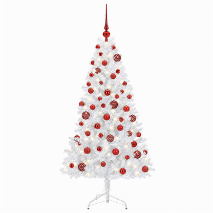vidaXL Artificial Christmas Tree with Bauble 210 cm 300 LEDs 4