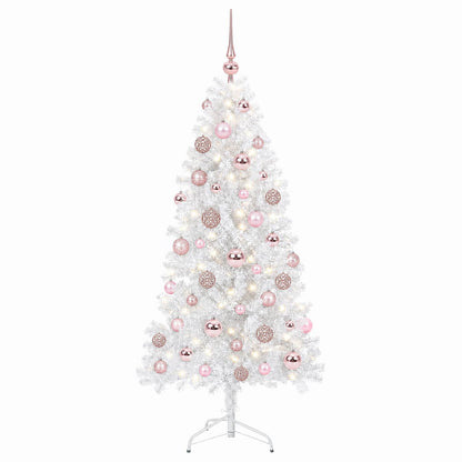 vidaXL Artificial Hinged Christmas Tree 150 cm 150 LEDs Warm White 4