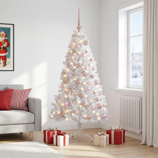 vidaXL Artificial Christmas Tree with Bauble 240 cm 300 LEDs 1