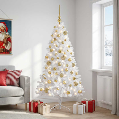 vidaXL Artificial Christmas Tree with Bauble 240 cm 300 LEDs 1