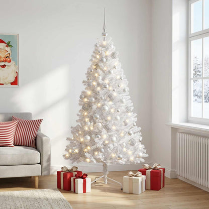 vidaXL Artificial Christmas Tree with Bauble 240 cm 300 LEDs 1