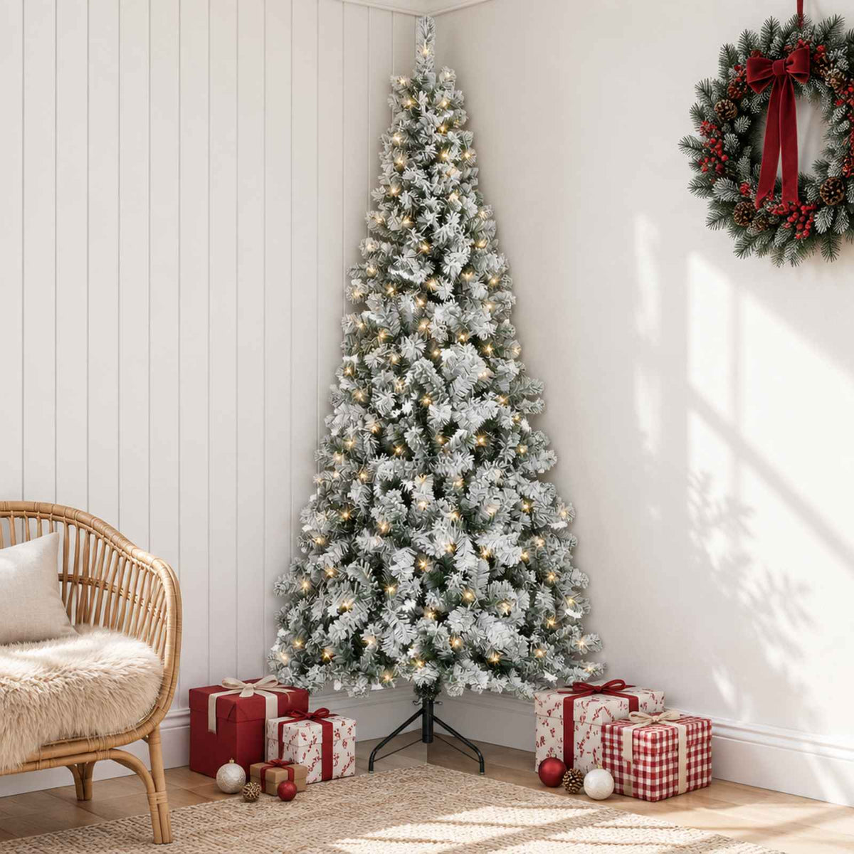 Artificial Christmas Tree with Bauble 150 LEDs 120 cm with LEDs