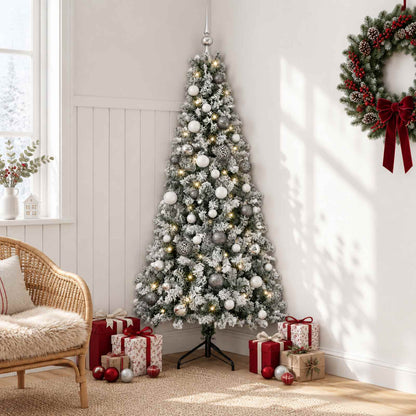 vidaXL Artificial Christmas Tree with Bauble 120 cm 150 LEDs 1