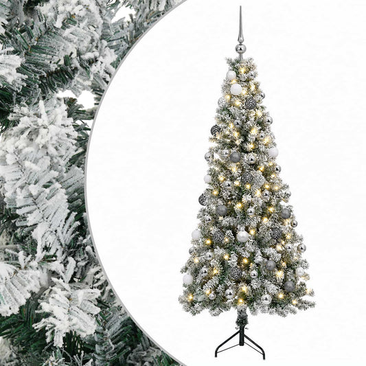 vidaXL Artificial Christmas Tree with Bauble 180 cm 300 LEDs 2
