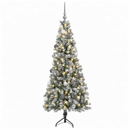 vidaXL Artificial Christmas Tree with Bauble 180 cm 300 LEDs 4